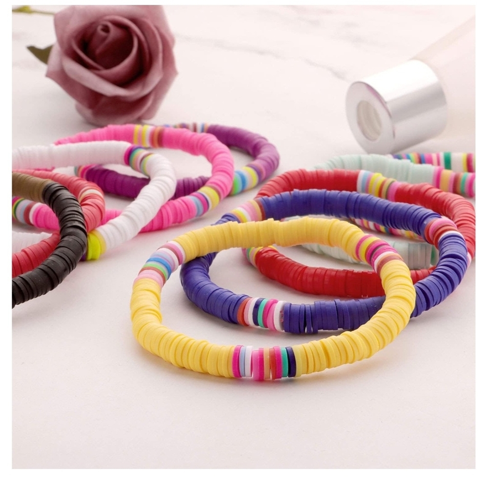 Colorful Stackable Bracelet Set - Picture 3 of 8